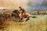 Frederick Remington The Stampede china oil painting artist